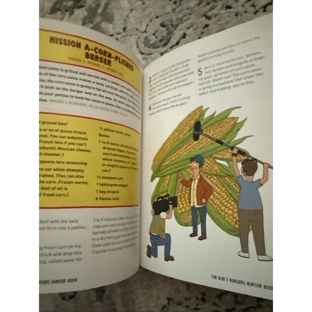 The Bob's Burgers Burger Book Recipe Cookbook Hardcover